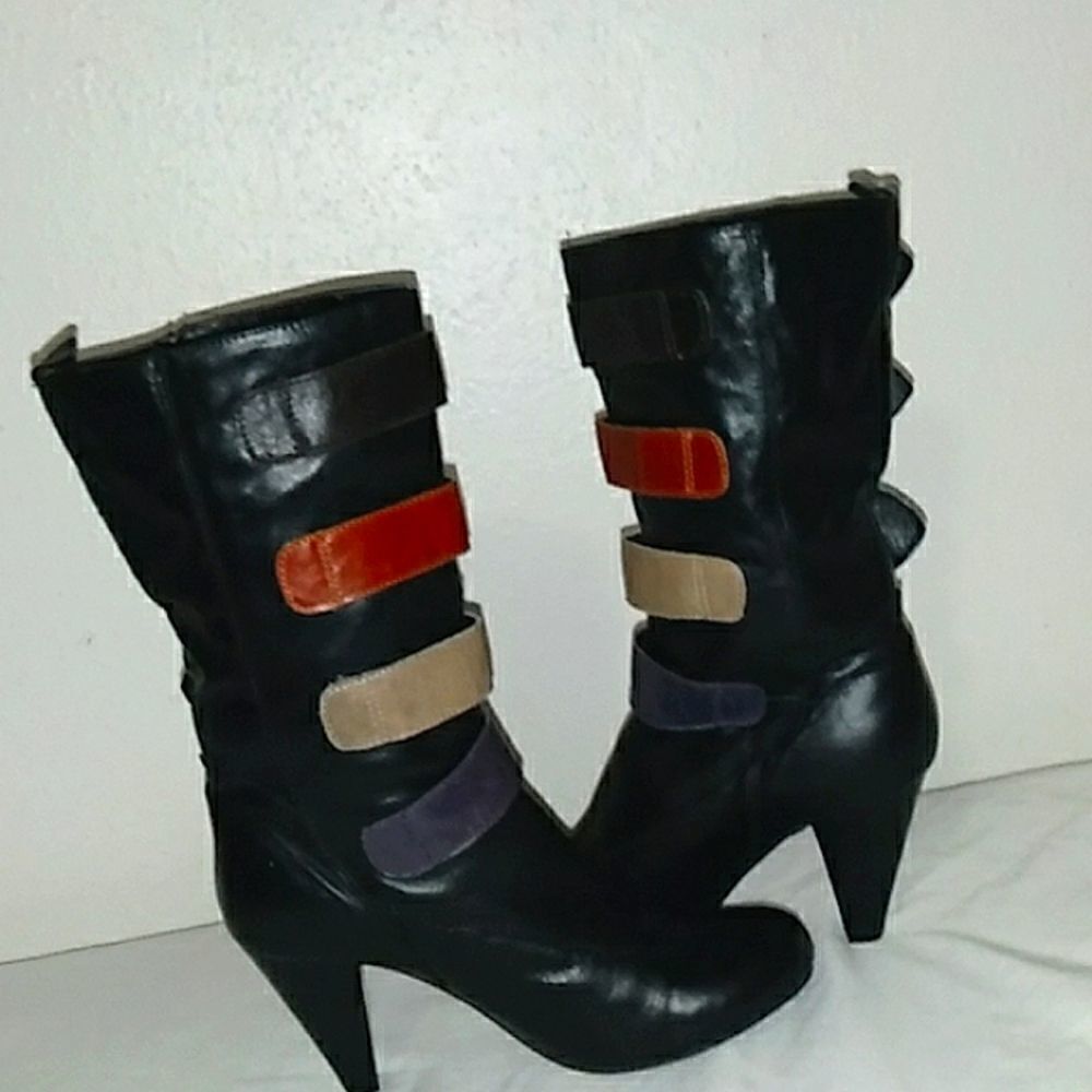 Two Lips multi-color boots Size 8.5 - Picture 3 of 11